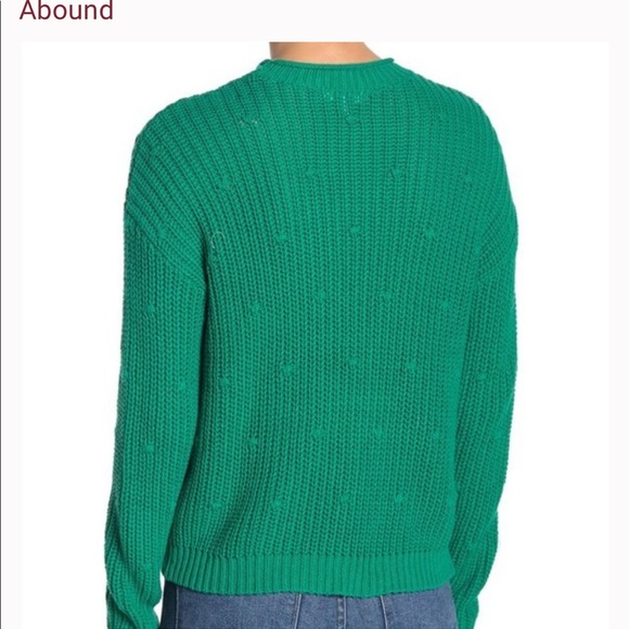 Abound Ribbed Knit Dolman Sweater Green Lake - Picture 2 of 2